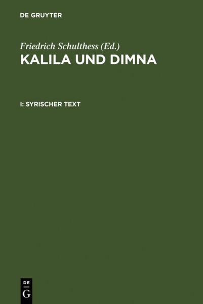 Produktbild: Kalila und Dimna