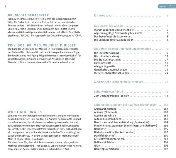 Produktbild: Laborwerte