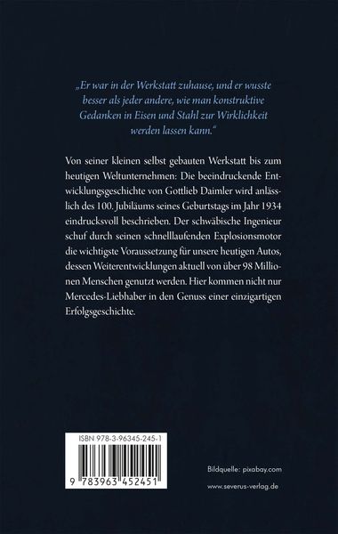 Produktbild: Gottlieb Daimler &ndash; in der Geschichte des Kraftwagens
