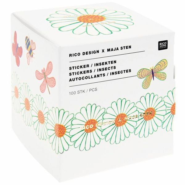 Produktbild: Sticker Midsommar Magic, Insekten MIX, 100 Stk