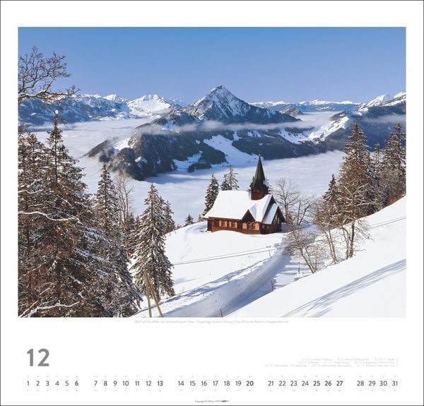 Produktbild: Schweiz Kalender 2026 - Schönste Landschaften und Ansichten