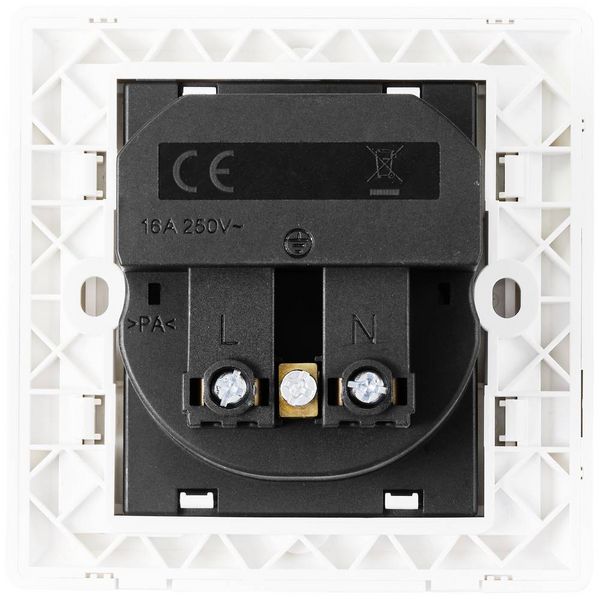 Produktbild: Sygonix SY-5238674 Unterputz-Steckdose Power Delivery, erh&ouml;hter Ber&uuml;hrungsschutz, mit USB-C&reg; Wei&szlig;