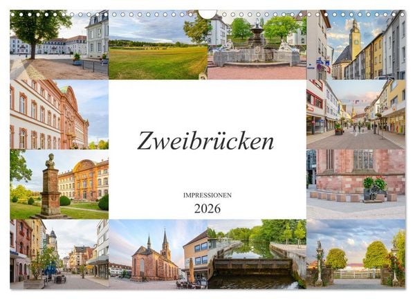 Produktbild: Zweibr&uuml;cken Impressionen (Wandkalender 2026 DIN A3 quer), CALVENDO Monatskalender