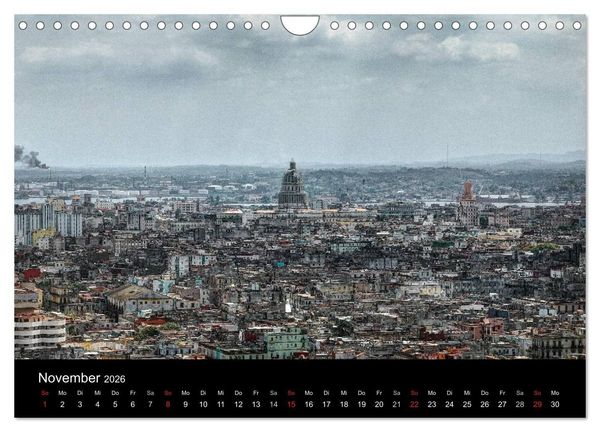 Produktbild: Havanna - Ansichten einer bemerkenswerten Stadt (Wandkalender 2026 DIN A4 quer), CALVENDO Monatskalender