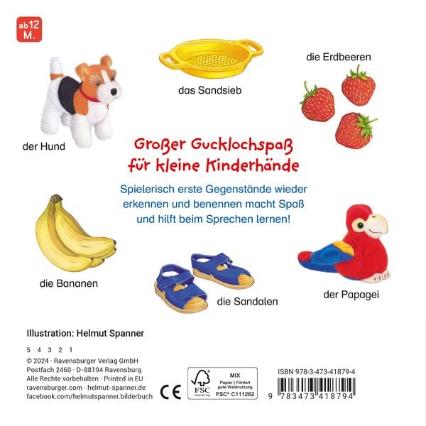 Produktbild: Erste Bilder - Erste W&ouml;rter: Mein Gucklochbuch
