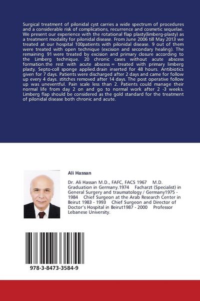 Produktbild: Primary Repair of Infected Pilonidal Cyst by Limberg Flap