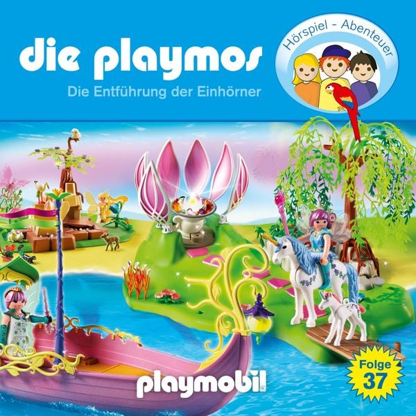 Produktbild: Die Playmos - Das Original Playmobil H&ouml;rspiel, Folge 37: Die Entf&uuml;hrung der Einh&ouml;rner