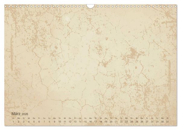 Produktbild: Vintage DIY Bastel-Kalender - Zum Selbstgestalten (Wandkalender 2026 DIN A3 quer), CALVENDO Monatskalender