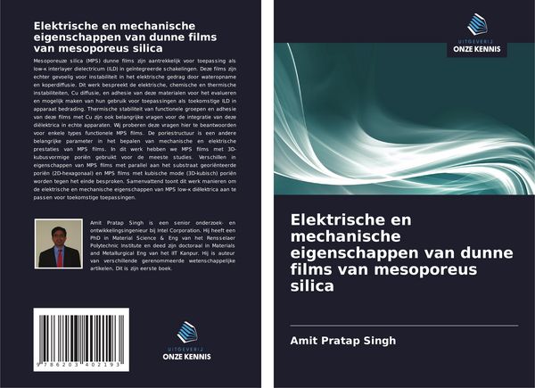 Produktbild: Elektrische en mechanische eigenschappen van dunne films van mesoporeus silica