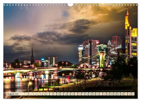 Produktbild: Metropolen - Nacht Skylines (Wandkalender 2026 DIN A3 quer), CALVENDO Monatskalender