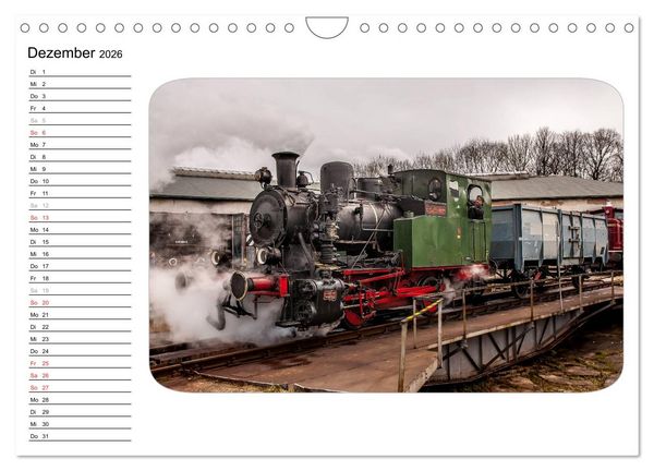 Produktbild: Unter Dampf - Dampflokromantik (Wandkalender 2026 DIN A4 quer), CALVENDO Monatskalender