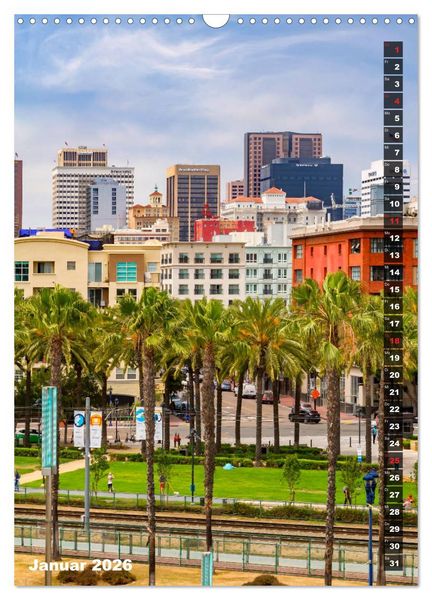 Produktbild: SAN DIEGO K&uuml;stenmetropole mit Flair (Wandkalender 2026 DIN A3 hoch), CALVENDO Monatskalender