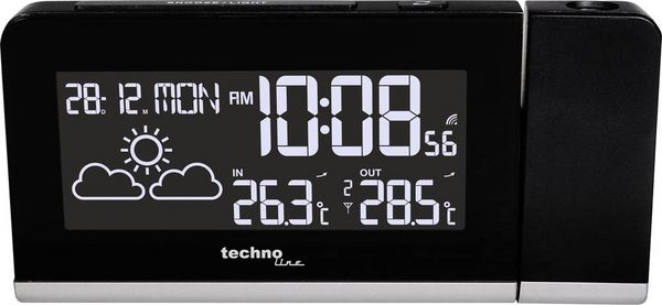 Produktbild: Techno Line Technoline WT 539 Funk Wecker digital Schwarz
