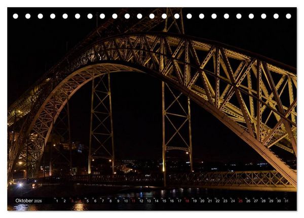 Produktbild: Portugal - Bilder dreier St&auml;dte (Tischkalender 2026 DIN A5 quer), CALVENDO Monatskalender