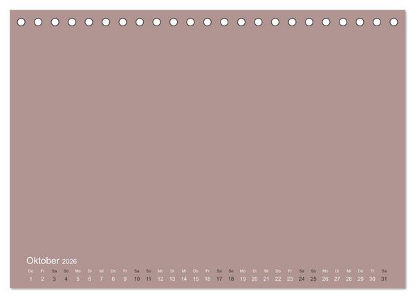 Produktbild: DIY Bastel-Kalender -Erdige Pastell Farben- Zum Selbstgestalten (Tischkalender 2026 DIN A5 quer), CALVENDO Monatskalender