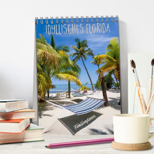 Produktbild: Idyllisches Florida / Familienplaner (Tischkalender 2026 DIN A5 hoch), CALVENDO Monatskalender