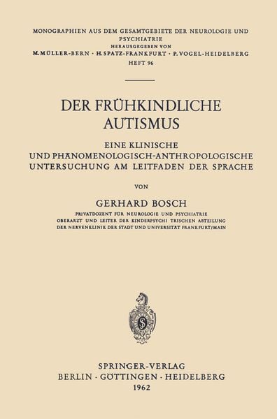 Produktbild: Der Fr&uuml;hkindliche Autismus
