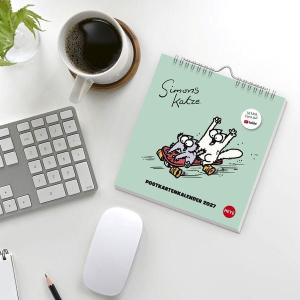 Produktbild: Simons Katze Postkartenkalender 2027