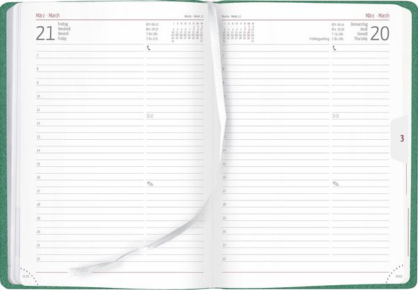 'Buchkalender Nature Line Forest 2025 - Taschen-Kalender A5 - 1 Tag 1 