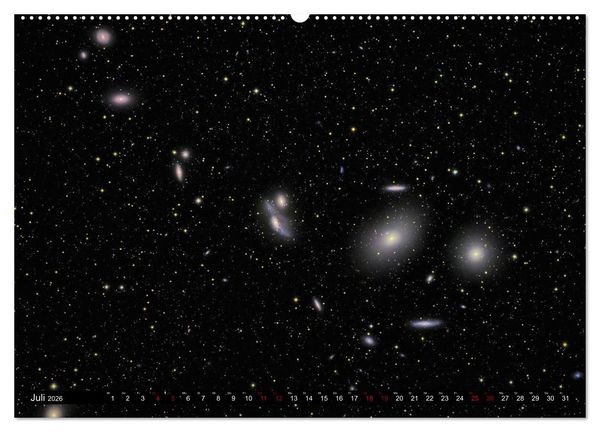 Produktbild: Galaxien des Nordhimmels (Wandkalender 2026 DIN A2 quer), CALVENDO Monatskalender