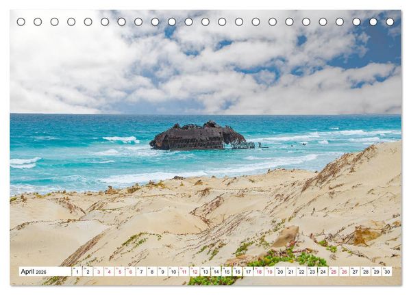 Produktbild: Boa Vista - die drittgr&ouml;&szlig;te Kapverdische Insel (Tischkalender 2026 DIN A5 quer), CALVENDO Monatskalender