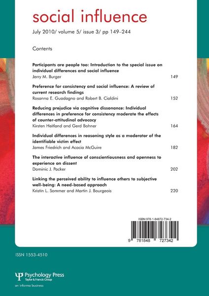 Produktbild: Individual Differences and Social Influence