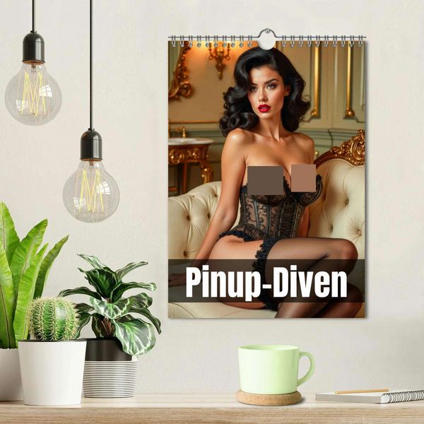 Produktbild: Pinup-Diven (Wandkalender 2026 DIN A4 hoch), CALVENDO Monatskalender