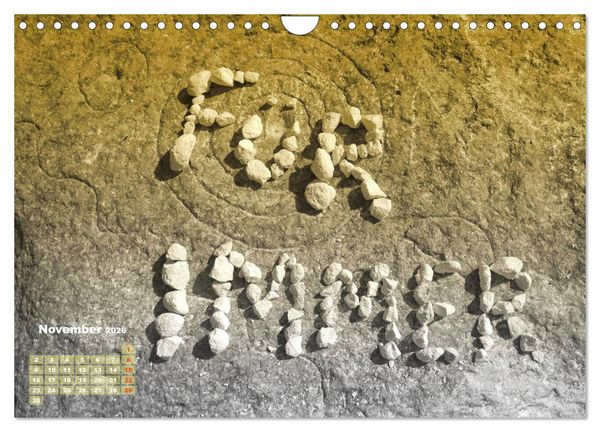 Produktbild: F&uuml;r Dich! - Eine Liebeserkl&auml;rung auf steinisch (Wandkalender 2026 DIN A4 quer), CALVENDO Monatskalender
