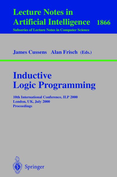 Produktbild: Inductive Logic Programming