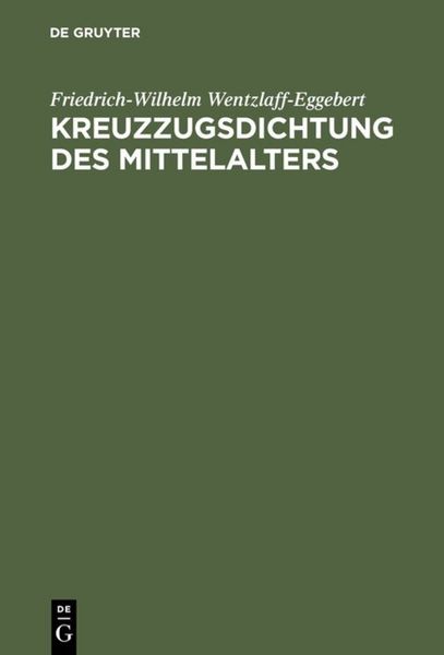 Produktbild: Kreuzzugsdichtung des Mittelalters
