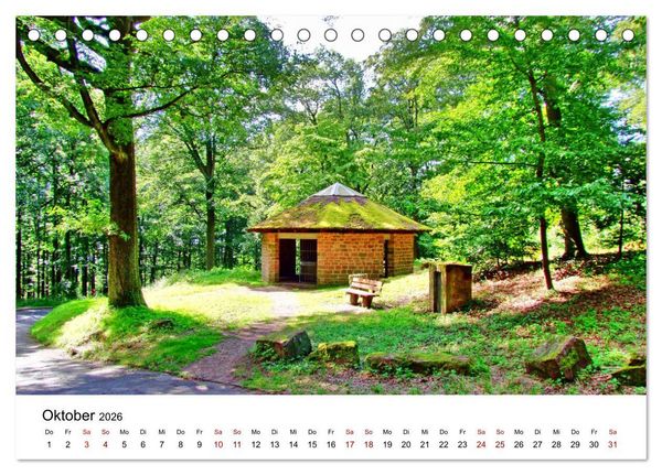 Produktbild: Heidelberg - Heiligenberg und Philosophenweg (Tischkalender 2026 DIN A5 quer), CALVENDO Monatskalender