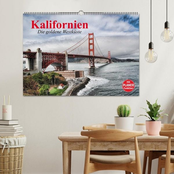 Produktbild: Kalifornien. Die goldene Westk&uuml;ste (Wandkalender 2026 DIN A2 quer), CALVENDO Monatskalender