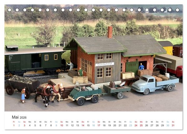 Produktbild: Modellbahnen aus aller Welt - H0, N, Z (Tischkalender 2026 DIN A5 quer), CALVENDO Monatskalender