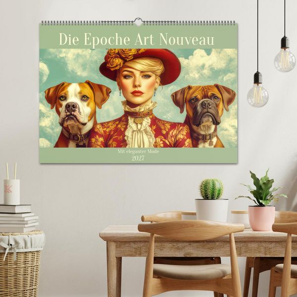Produktbild: Die Epoche Art Nouveau - Mit eleganter Mode (Wandkalender 2027 DIN A2 quer), CALVENDO Monatskalender