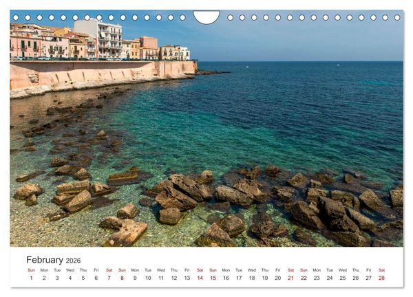 Produktbild: Sicily - The island where winter does not exist (Wall Calendar 2026 DIN A4 landscape), CALVENDO 12 Month Wall Calendar