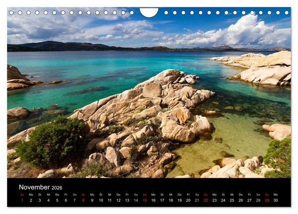 Produktbild: Sardinien / CH-Version (Wandkalender 2026 DIN A4 quer), CALVENDO Monatskalender