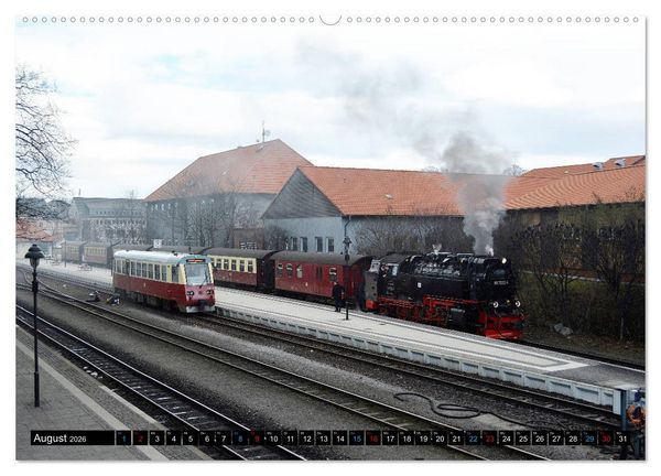 Produktbild: Dampf am Brocken - Die Harzquerbahn (hochwertiger Premium Wandkalender 2026 DIN A2 quer), Kunstdruck in Hochglanz