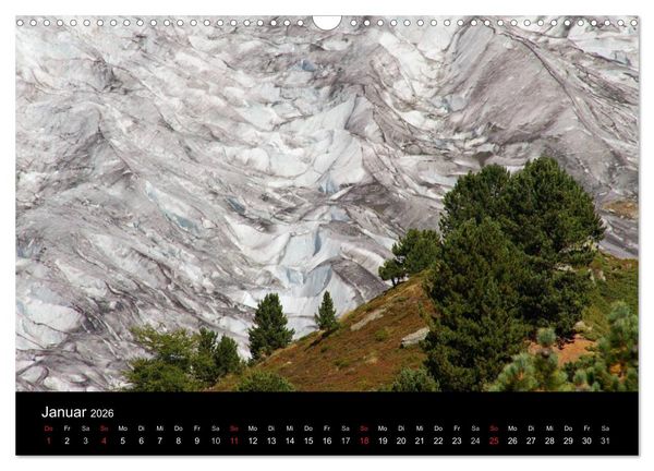 Produktbild: Faszinierende Gletscherwelt - entlang des Gro&szlig;en Aletsch (Wandkalender 2026 DIN A3 quer), CALVENDO Monatskalender