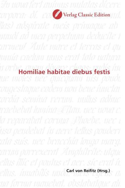 Produktbild: Homiliae habitae diebus festis
