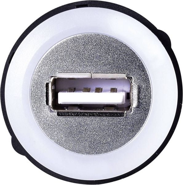 Produktbild: TRU COMPONENTS USB-05 USB-Einbaubuchse 2.0 Buchse, Einbau USB-Buchse Typ A, beleuchtet auf USB-Stecker Typ A mit 60 cm Kabel Inhalt: 1 St.