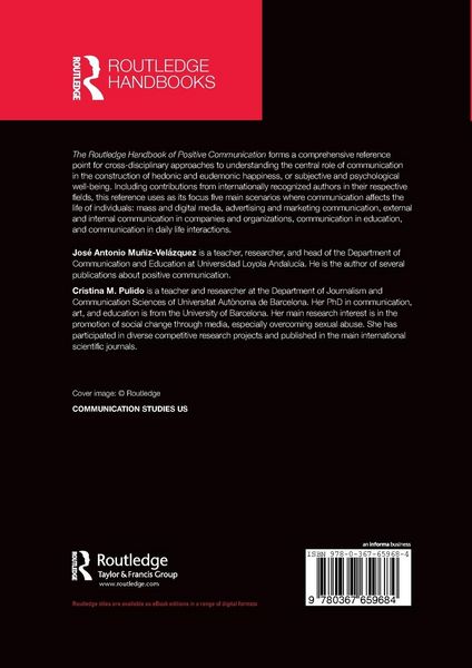 Produktbild: The Routledge Handbook of Positive Communication