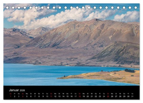 Produktbild: Neuseeland - Paradies am anderen Ende der Welt (Tischkalender 2026 DIN A5 quer), CALVENDO Monatskalender