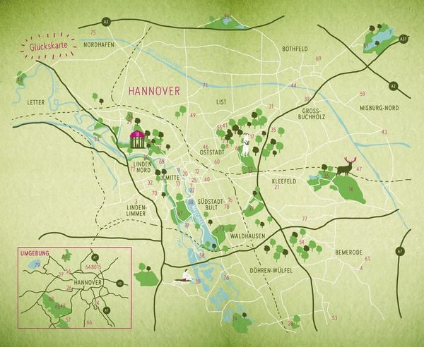 Grüne Glücksorte in Hannover