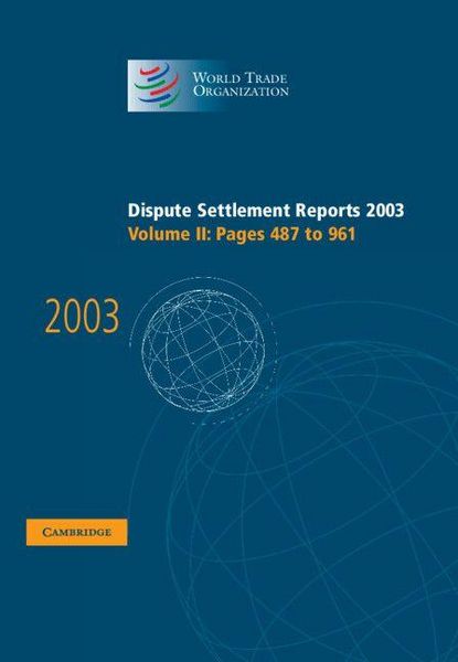 Produktbild: Dispute Settlement Reports 2003