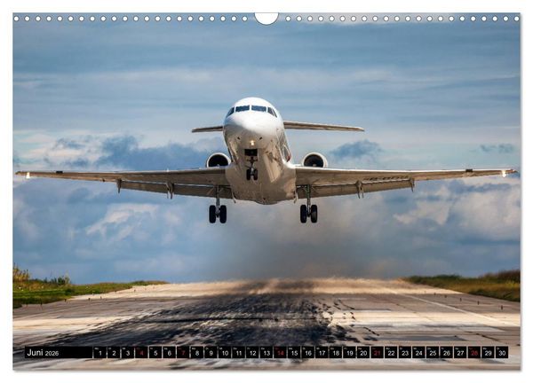 Produktbild: Flugzeugkalender 2026 (Wandkalender 2026 DIN A3 quer), CALVENDO Monatskalender