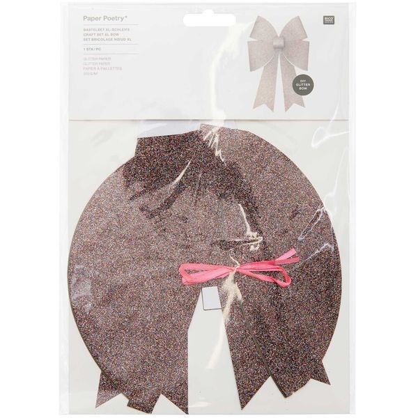 Produktbild: Bastelset XL-Schleife, Glitter, Multicolor,, 200 g/m&sup2;
