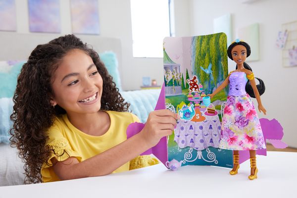 Produktbild: Disney Princess Spin & Reveal Jasmin-Modepuppe und Accessoires mit 11 Überraschungen