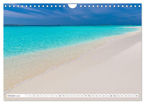 Produktbild: Malediven - Inselparadies im Indischen Ozean (Wandkalender 2026 DIN A4 quer), CALVENDO Monatskalender