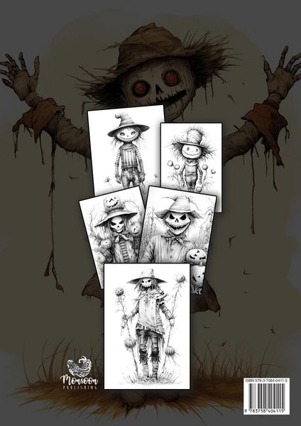 Produktbild: Vogelscheuchen Horror Malbuch f&uuml;r Ewachsene