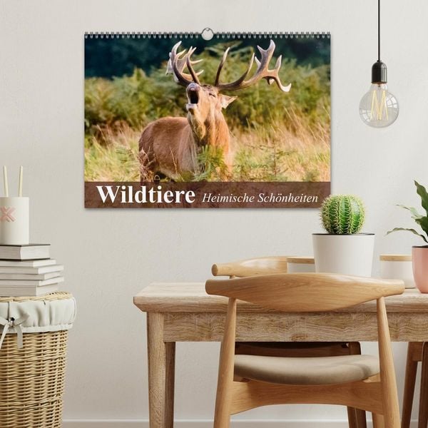 Produktbild: Wildtiere. Heimische Sch&ouml;nheiten (Wandkalender 2026 DIN A3 quer), CALVENDO Monatskalender
